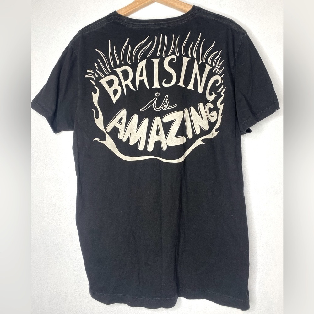 CHIPOTLE BRAISING IS AMAZING CREW SHIRT SIZE LARGE